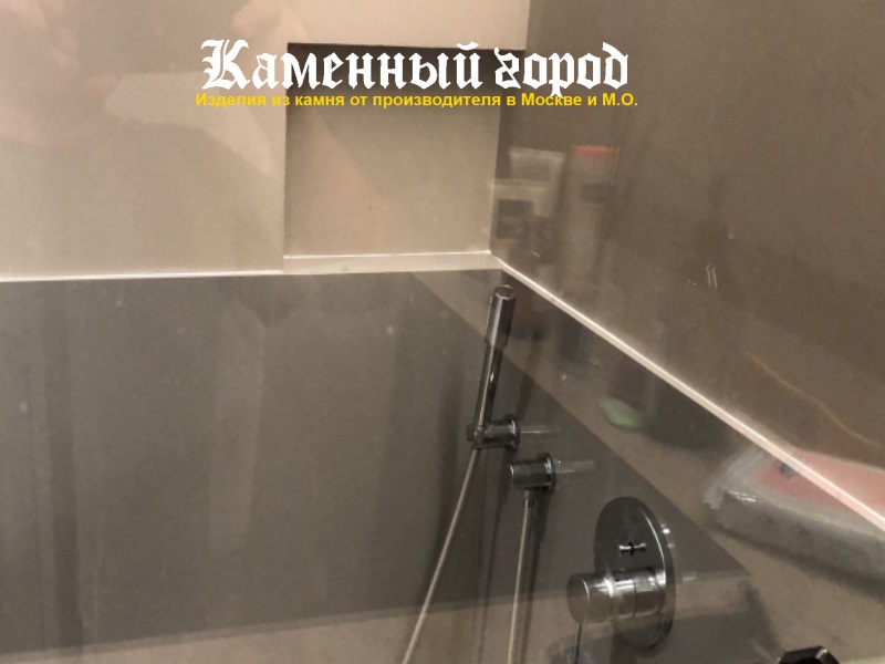 Душевой узел из искусственного камня 