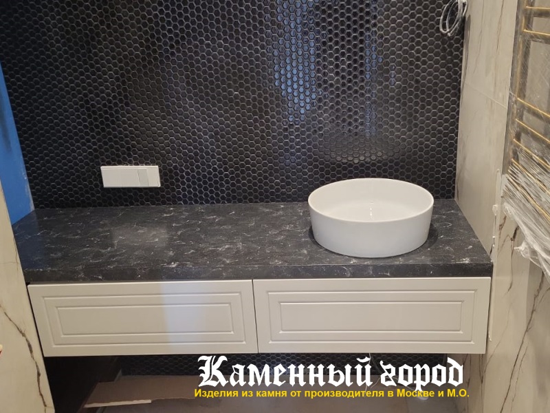 Мойка в ванной  из искусственного камня 